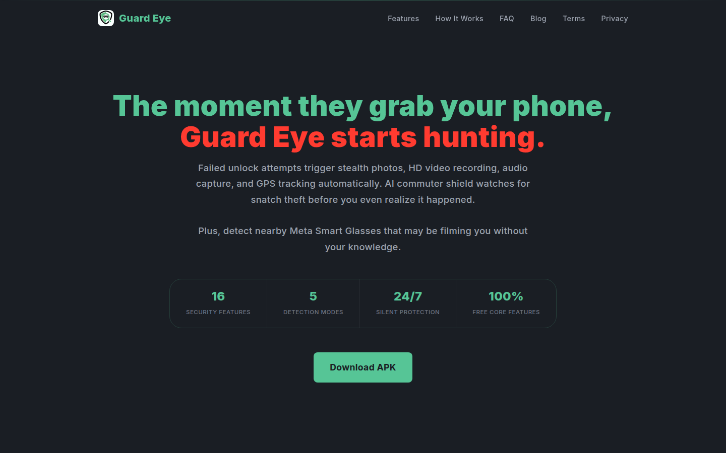 Guard Eye product site