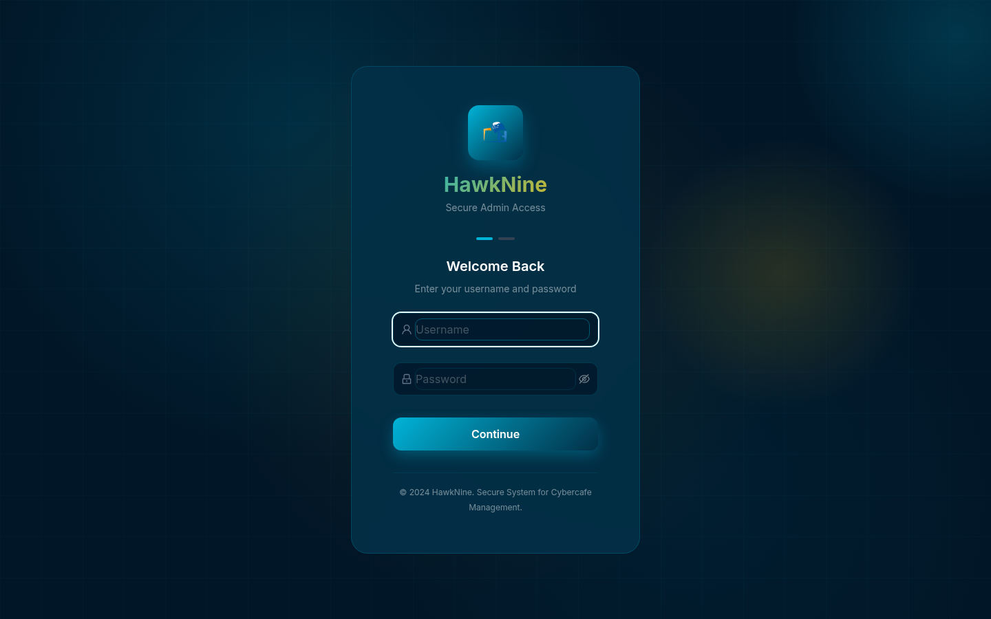 HawkNine interface