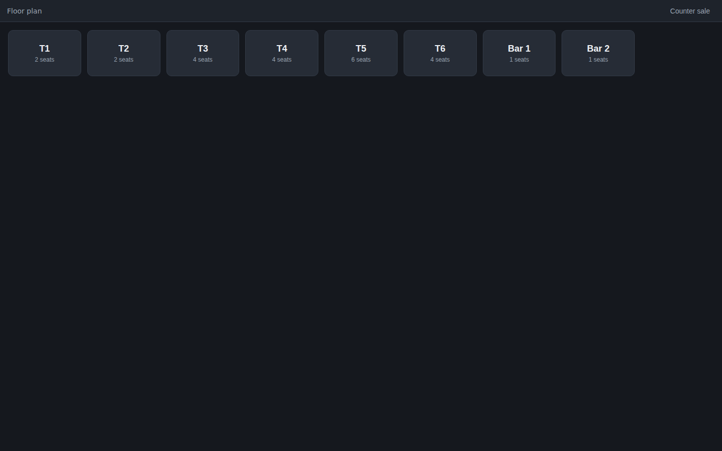 OmniPOS interface