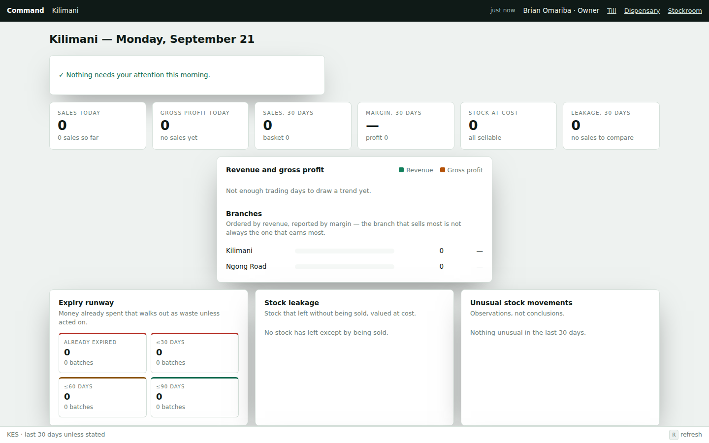 OmniPharmacy OS interface